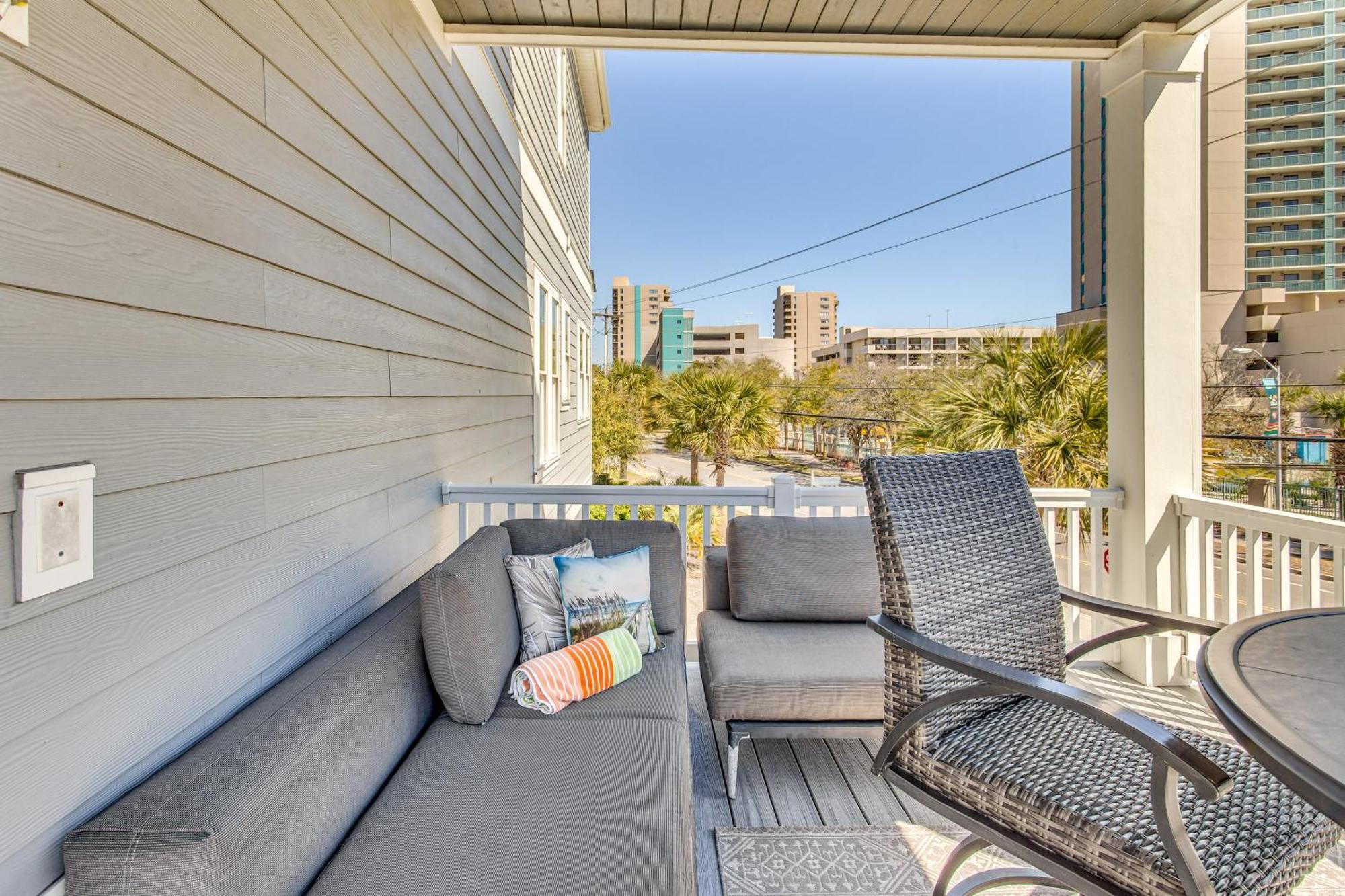 Myrtle Beach House With Hot Tub, Walk To Beach Exterior foto