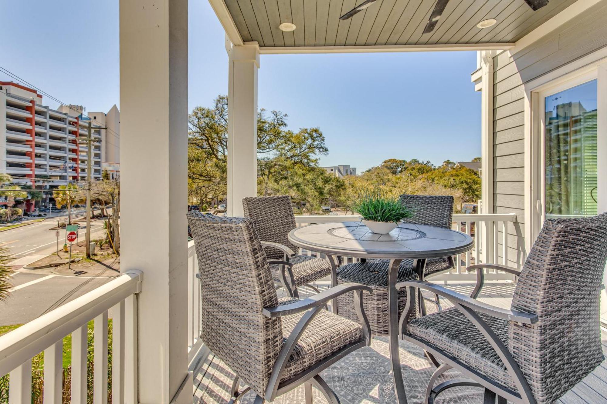Myrtle Beach House With Hot Tub, Walk To Beach Exterior foto