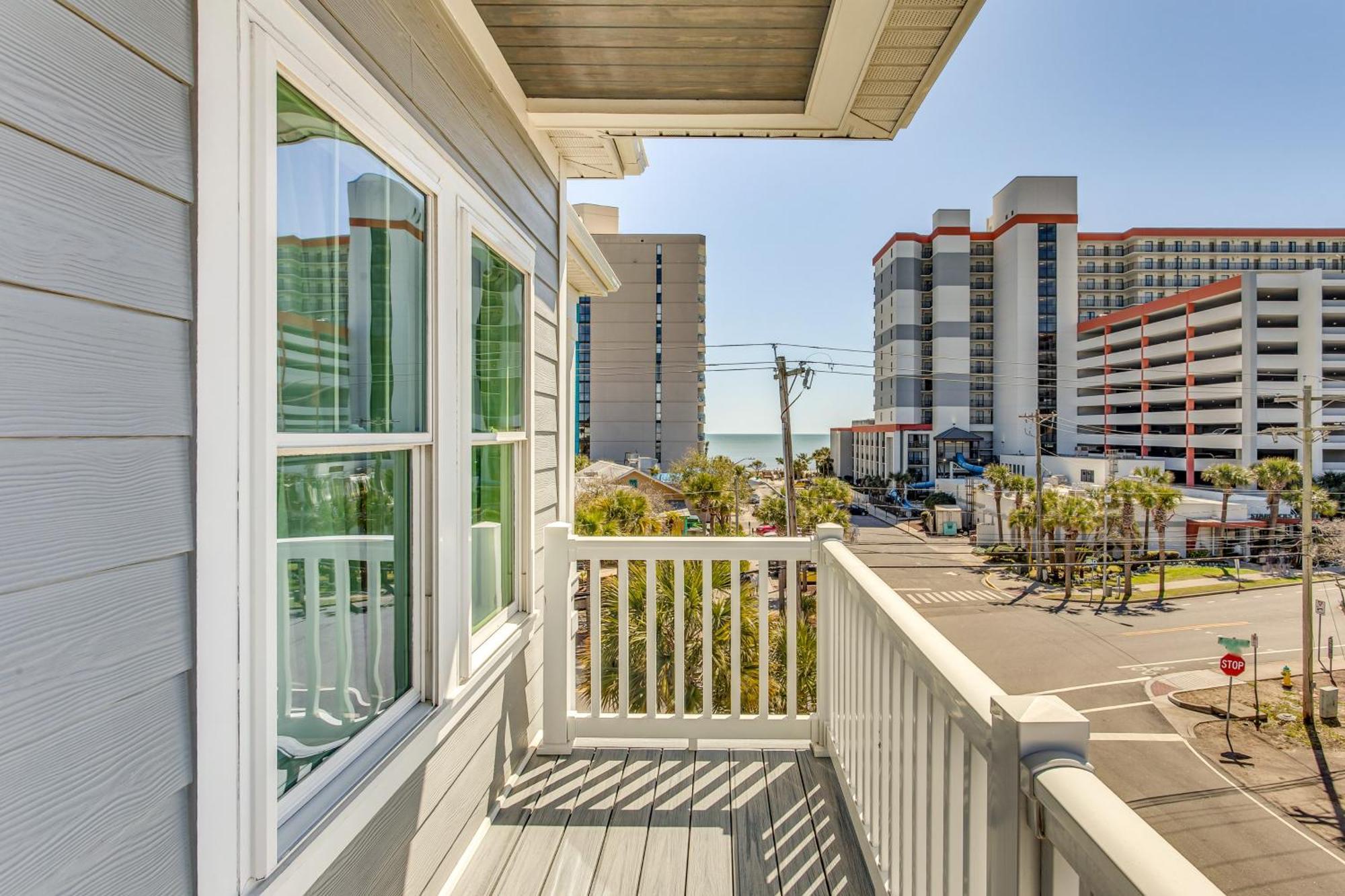 Myrtle Beach House With Hot Tub, Walk To Beach Exterior foto
