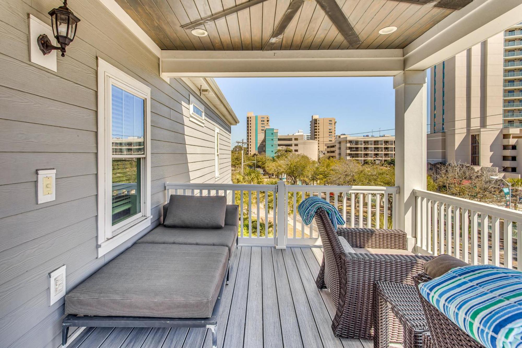 Myrtle Beach House With Hot Tub, Walk To Beach Exterior foto